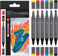 Marabu Graphix Sketch Markers Set of 6