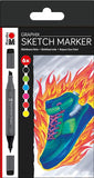 Marabu Graphix Sketch Markers Set of 6