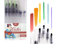 Water Brush Pens - Set of 6 Brush Tips Aqua pens -